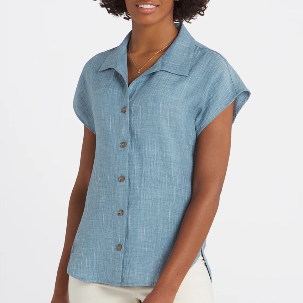Monday fun button up shirt